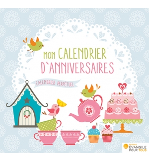 Calendrier anniversaire perpétuel pour enfants - A poser ou à suspendre