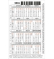Carte calendrier Oiseau 2026  5,5 x 8,5 cm