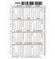 Carte calendrier Chat 2026 5,5 x 8,5 cm.