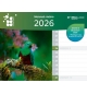 Calendrier mensuel mémo de janvier à décembre 2026
