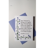 Carte Double Ipomée avec Verset Nombres 6v24-26
