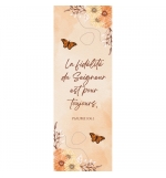 Signet Fleurs et papillons sur fond aquarelle