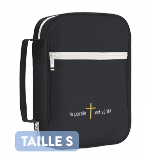 Housse pour Bible noire "Ta parole est vérité" taille S