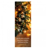 Signet Branche de houx et lumières de Noël