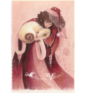 Carte meilleurs voeux avec enveloppe