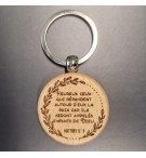 Porte-clés bois – Matthieu 5 : 9