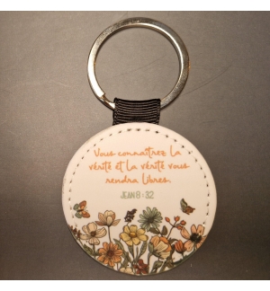 Porte-clés imprimé Jean 8 : 32