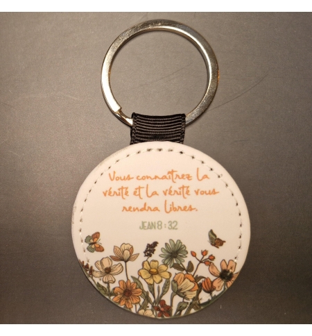 Porte-clés imprimé Jean 8 : 32