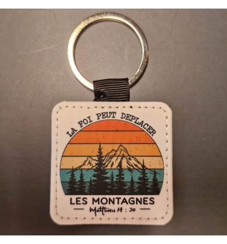 Porte-clés imprimé Matthieu 17 : 20