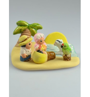 Crèche de Noël du Monde - Nativité Haïti