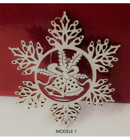 Suspension en bois cloche Noel