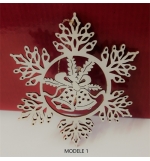 Suspension en bois cloche Noel