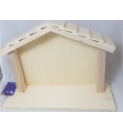 Etable en bois clair - 26 x 9,5 x 18,5 cm
