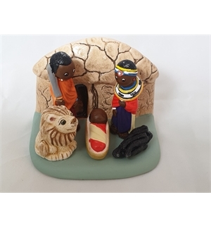 Crêche du monde - AFRIQUE 7x9 cm