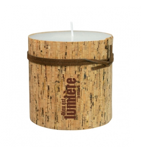 Bougie avec revêtement en liège Jean 1v 5 h.7.5cm