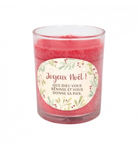 Bougie de Noël - Parfums Vanille - Cerise