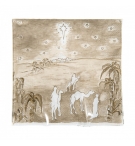 Serviettes en papier "Suivez l'étoile" couleur beige