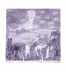 Serviettes en papier "Suivez l'étoile" couleur violette