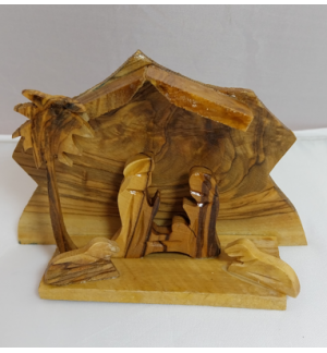 Crêche de Noël en bois (petit modèle)