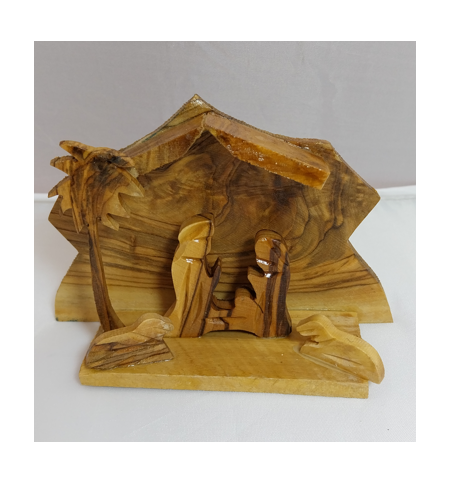 Crêche de Noël en bois (petit modèle)