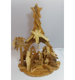 Crêche de Noël en bois (Grand modèle)