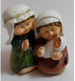Sainte famille en résine 6.5cm/couleur