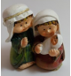 Sainte famille en résine 6.5cm/couleur