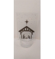 Bougeoir en verre avec motif - Nativité