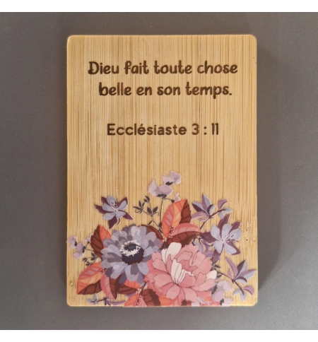 Magnet bambou – Ecclesiaste 3 : 11