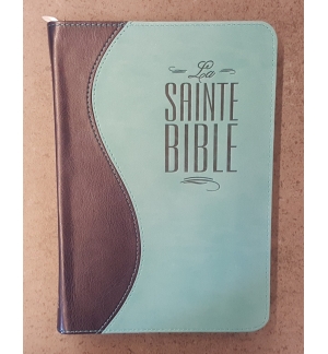 Bible Segond 1910 - Duo bleu nuit turquoise