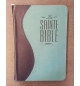 Bible Segond 1910 - Duo bleu nuit turquoise