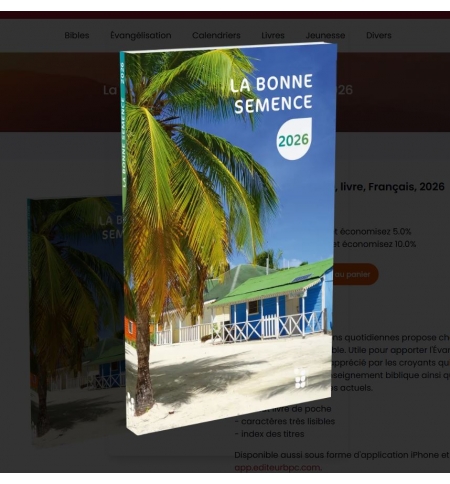 Calendrier La bonne semence 2026 - Livre de poche