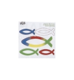 Autocollant - Planche de 5 Ichtus