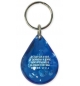 Porte-clés goutte d'eau bleue