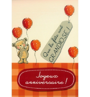 Carte anniversaire