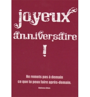 Carte Anniversaire