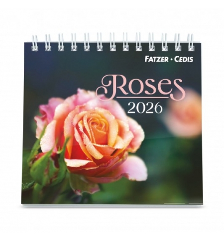 Calendrier Roses à poser 2026