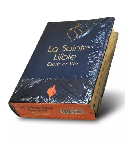 Bible Esprit et Vie Edition PU Bleu Marine