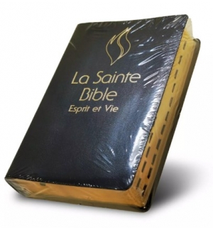 Bible Esprit et Vie Edition Deluxe Cuir Bleu