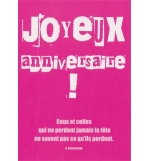 Carte "Anniversaire"