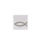 Autocollant Ichtus doré en relief