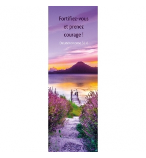 Signet Ponteau sur un lac au soleil couchant