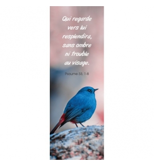 Signet Oiseau bleu et rouge