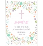 Signet baptême - 7x10cm Je suis avec toi...