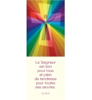 Signet avec verset : Le Seigneur est bon pour tous..