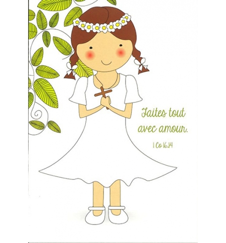 Signet communion - 7x10cm Faites tout avec amour 1Cor16v 14