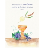 Signet communion - 7x10cm Demeurez en mon amour...