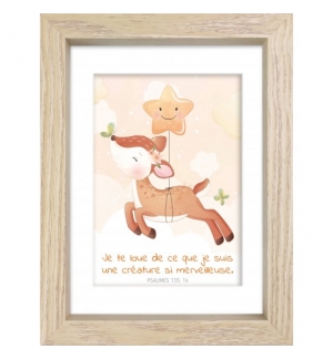 Mon cadre inspiration enfant faon