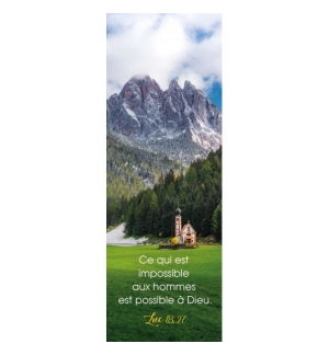 SIGNET Eglise au pied d'une montagne