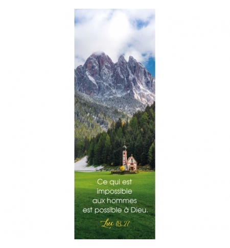 SIGNET Eglise au pied d'une montagne